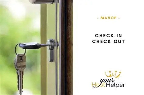 Organisation check-in et check-out